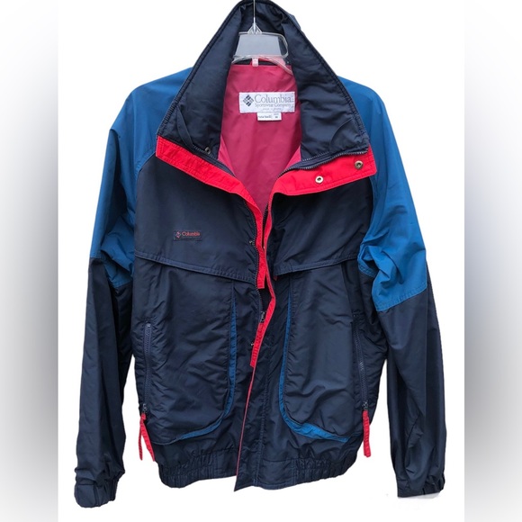 Vintage 90s COLUMBIA Jacket Size M Powder Keg Lightweight Windbreaker Mens Coat - Picture 1 of 9